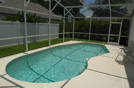 Vacation Rental screened in pool